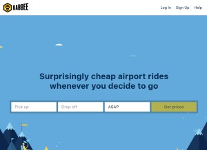 How kabbee.com looks like on a tablet such as an iPad.