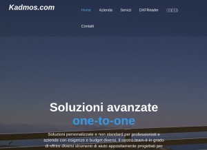 How kadmos.com looks like on a tablet such as an iPad.