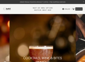 How kahii.com.au looks like on a tablet such as an iPad.