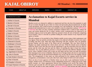 How kajalobiroy.com looks like on a tablet such as an iPad.