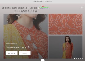 How kalasanskruti.com looks like on a tablet such as an iPad.
