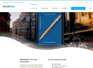 How kalemtezhazirlama.com looks like on a tablet such as an iPad.