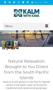 How kalmwithkava.com looks like on a mobile device such as an iPhone.