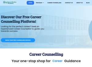 How kalpavrikshaacademy.in looks like on a tablet such as an iPad.