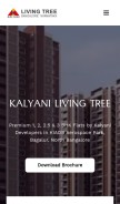 How kalyanilivingtree.live looks like on a mobile device such as an iPhone.