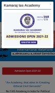 How kamarajiasacademy.com looks like on a mobile device such as an iPhone.