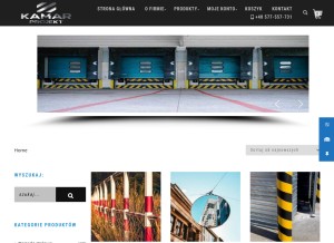 How kamarprojekt.com looks like on a tablet such as an iPad.