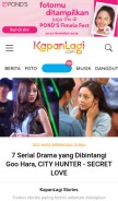 How kapanlagi.com looks like on a mobile device such as an iPhone.