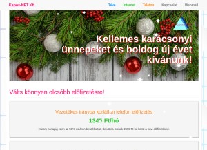 How kapos-net.hu looks like on a tablet such as an iPad.
