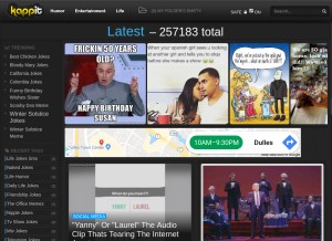 How kappit.com looks like on a tablet such as an iPad.