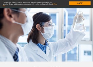 How karger.com looks like on a tablet such as an iPad.