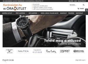 How karorauzlet.hu looks like on a tablet such as an iPad.