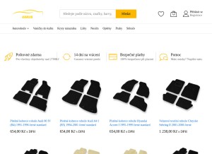 How karus.cz looks like on a tablet such as an iPad.