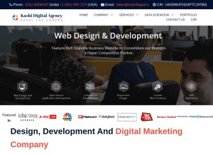 How kashidigital.in looks like on a tablet such as an iPad.