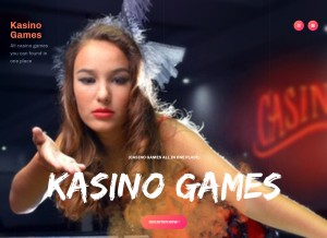 How kasino.games looks like on a tablet such as an iPad.