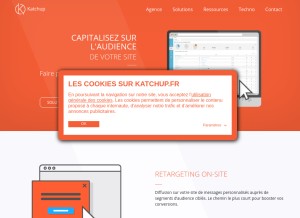 How katchup.fr looks like on a tablet such as an iPad.