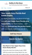 How kathyinthekeys.com looks like on a mobile device such as an iPhone.