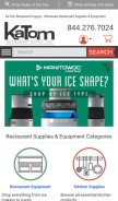 How katom.com looks like on a mobile device such as an iPhone.