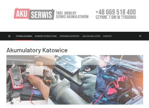 How katowice-akumulatory.pl looks like on a tablet such as an iPad.