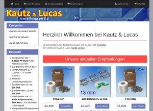 How kautz-lucas.de looks like on a tablet such as an iPad.
