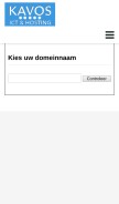 How kavos-hosting.nl looks like on a mobile device such as an iPhone.
