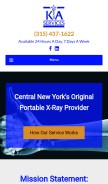 How kaxray.com looks like on a mobile device such as an iPhone.