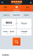 How kayak.nl looks like on a mobile device such as an iPhone.