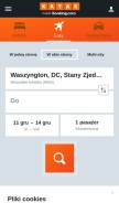 How kayak.pl looks like on a mobile device such as an iPhone.