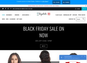 How kayokokoswimwear.ca looks like on a tablet such as an iPad.