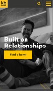 How kbhome.com looks like on a mobile device such as an iPhone.