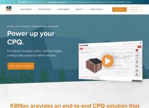 How kbmax.com looks like on a tablet such as an iPad.