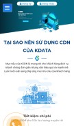 How kcdn.vn looks like on a mobile device such as an iPhone.