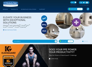 How kcprofessional.com looks like on a tablet such as an iPad.