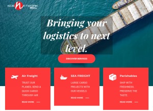 How kcs-network.com looks like on a tablet such as an iPad.