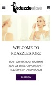 How kdazzlestore.com looks like on a mobile device such as an iPhone.