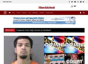 How kdhnews.com looks like on a tablet such as an iPad.