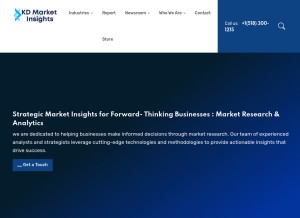 How kdmarketinsights.com looks like on a tablet such as an iPad.