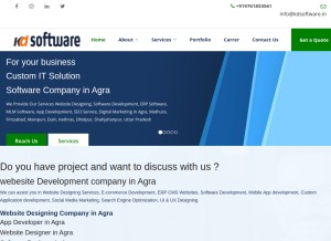 How kdsoftware.in looks like on a tablet such as an iPad.
