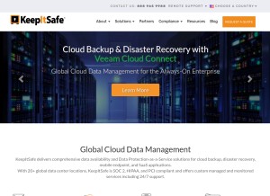 How keepitsafe.com looks like on a tablet such as an iPad.