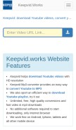How keepvid.works looks like on a mobile device such as an iPhone.