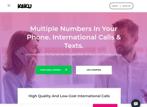 How keku.com looks like on a tablet such as an iPad.