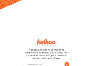 How kelkoo.com looks like on a tablet such as an iPad.