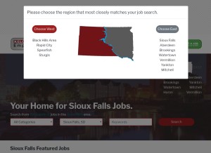 How kelolandemployment.com looks like on a tablet such as an iPad.
