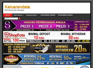 How keluarandata.org looks like on a tablet such as an iPad.