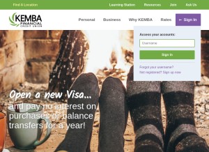 How kemba.org looks like on a tablet such as an iPad.