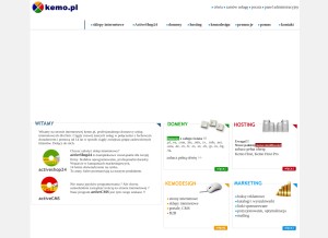 How kemo.pl looks like on a tablet such as an iPad.