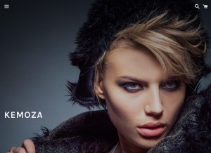 How kemoza.com looks like on a tablet such as an iPad.