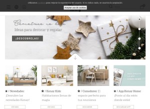 How kenayhome.com looks like on a tablet such as an iPad.