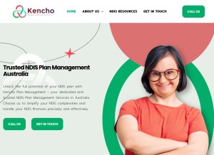 How kenchoplanmanagement.com.au looks like on a tablet such as an iPad.