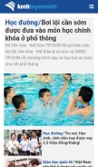 How kenhtuyensinh.vn looks like on a mobile device such as an iPhone.